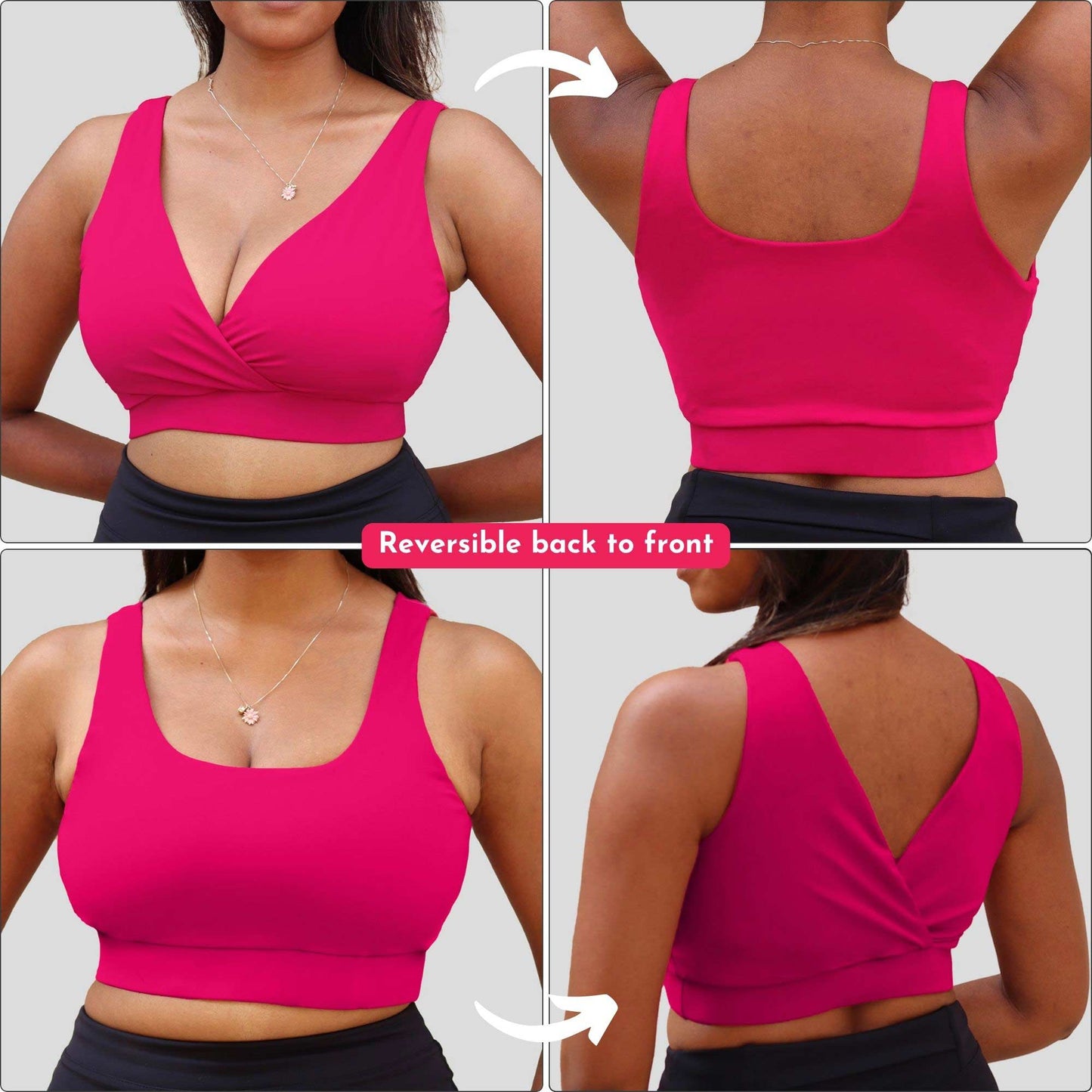 Ambition Active Bralette (Electric Pink)