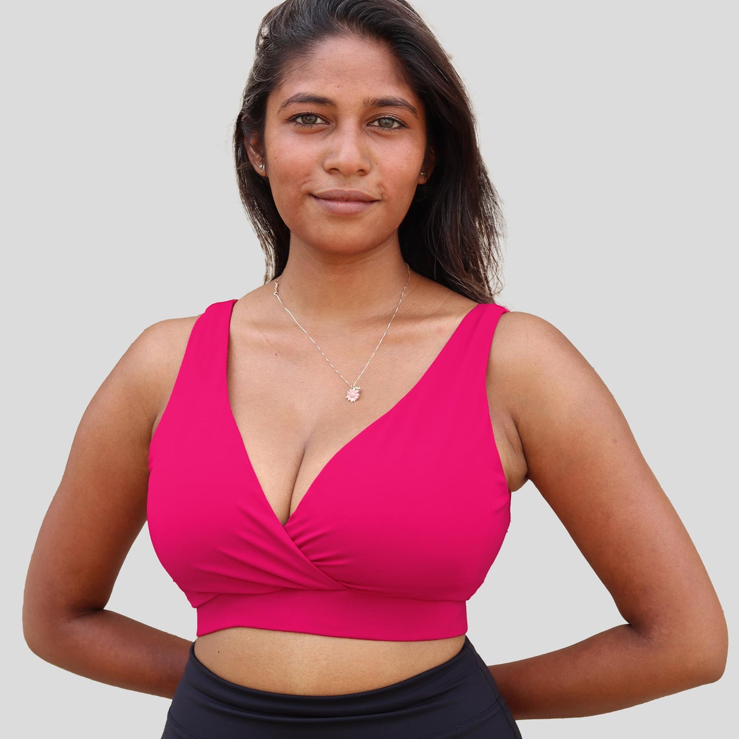 Ambition Active Bralette (Electric Pink)