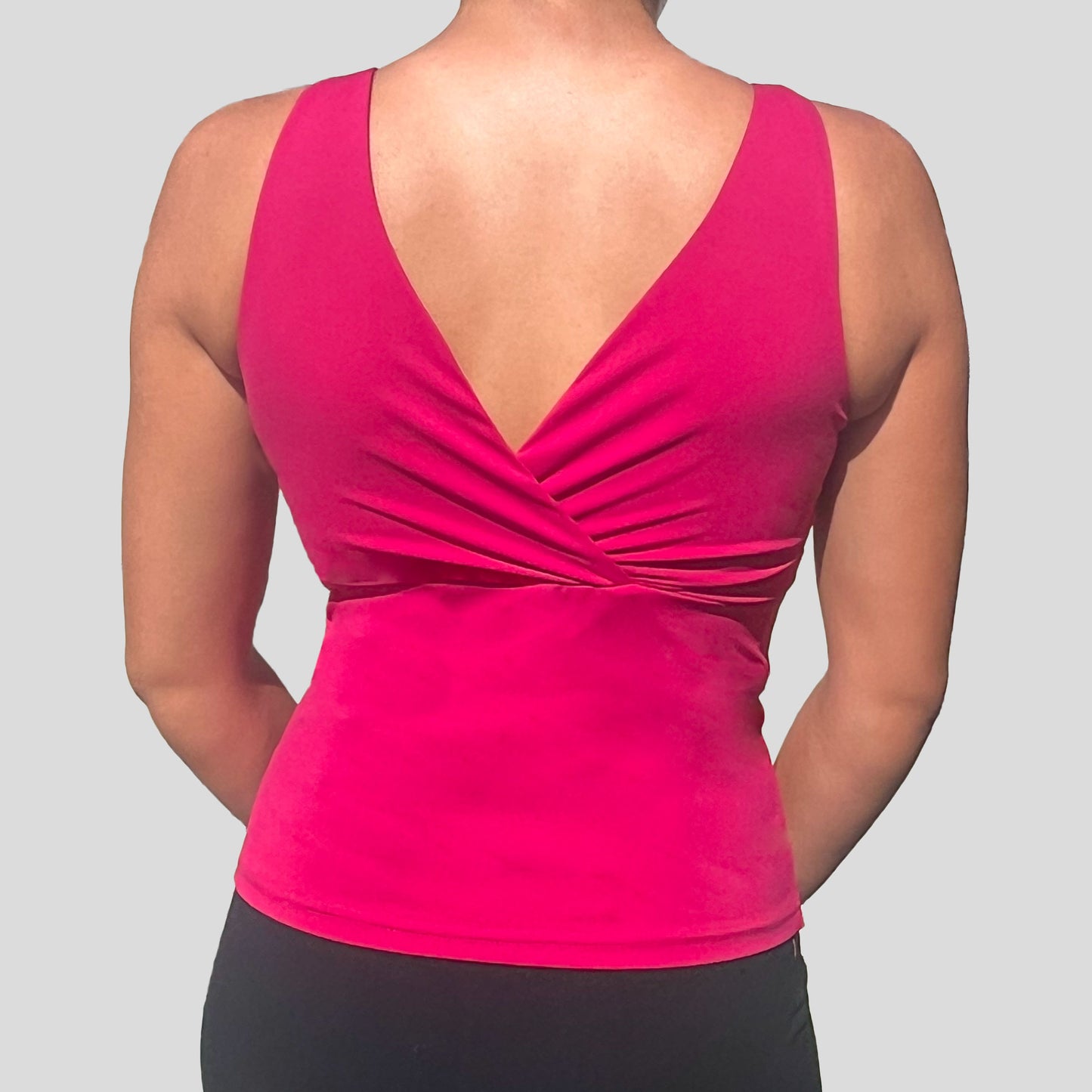 Unity Built-In Bra Tank Top (Electric Pink)