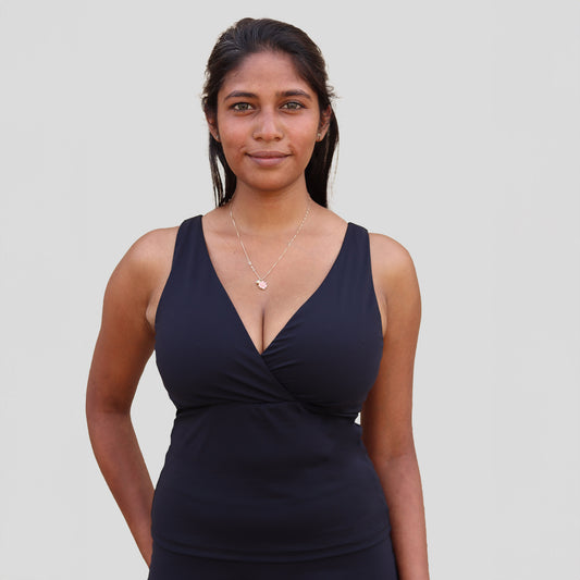 Unity Built-In Bra Tank Top (Black)