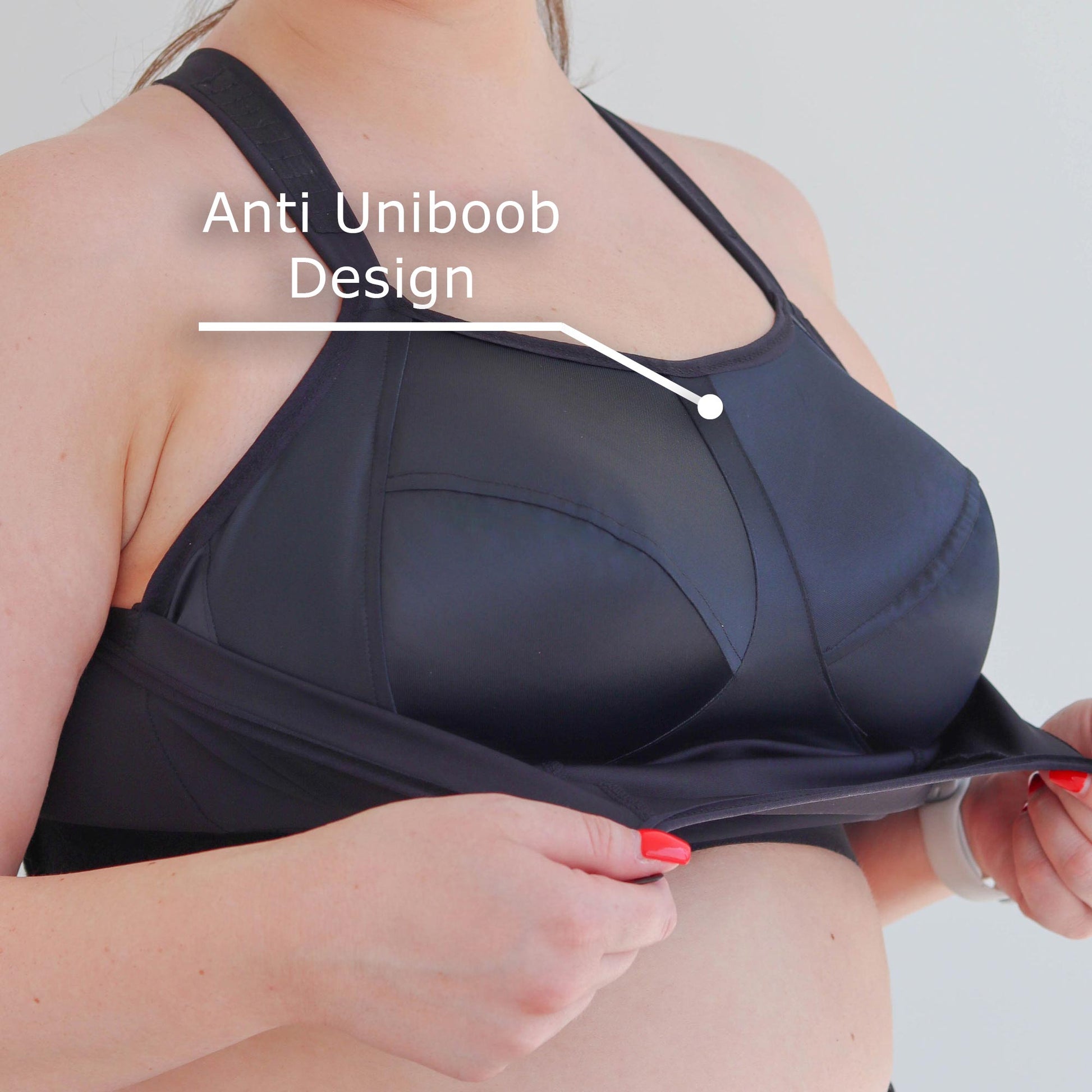 High-fashion sports bra for breast implants - Ipomia.com