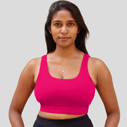 Ambition Active Bralette (Electric Pink)